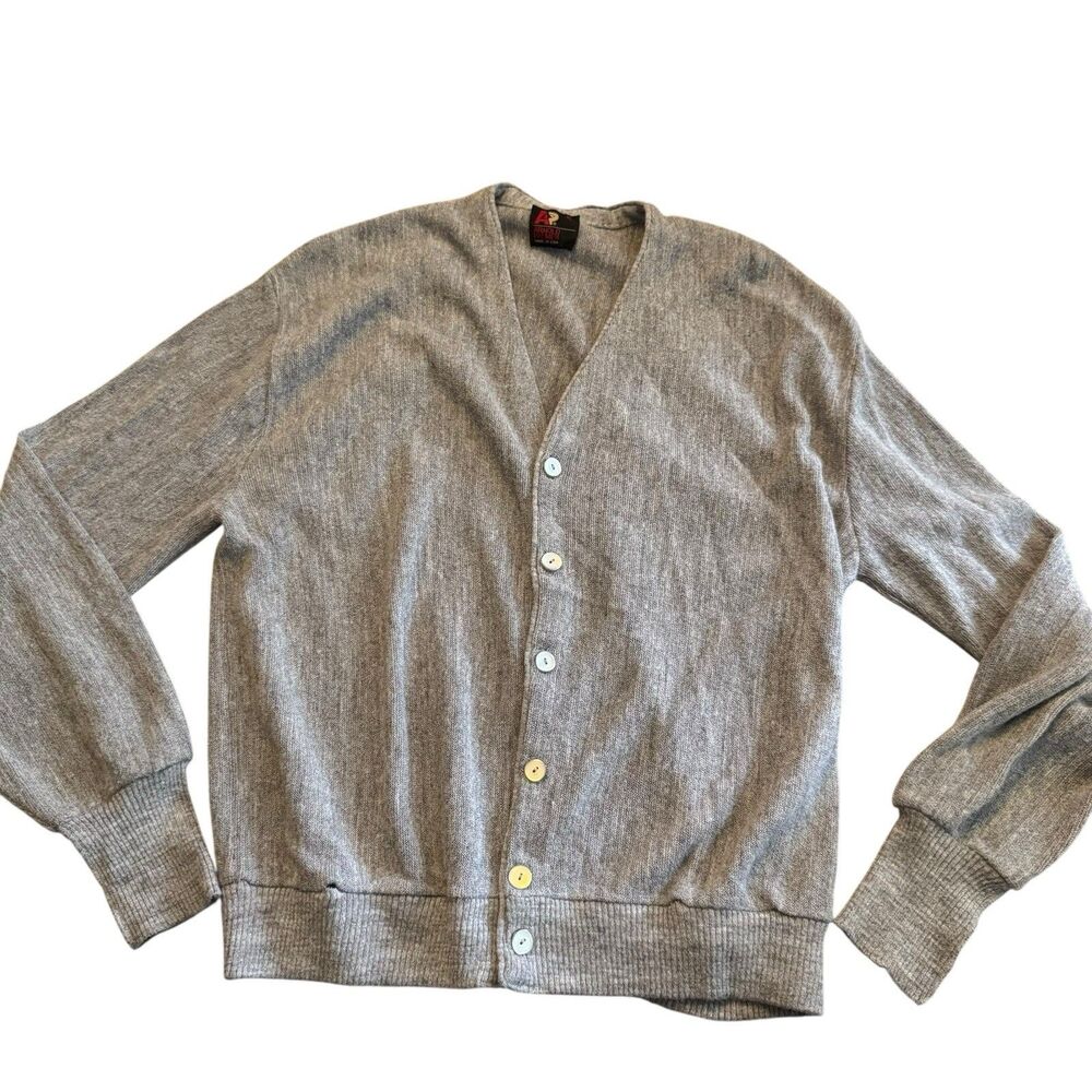 Arnold‎ Palmer Cardigan Sweater Vintage Signature Collection  Made USA Size XL